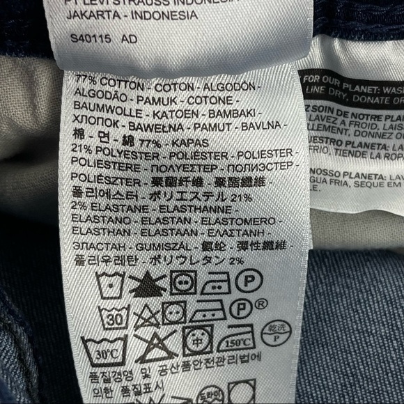 Levi's Women’s 512 Perfectly Slimming Straight Leg Jeans Medium Wash Sz 29 x 32 - Picture 7 of 13